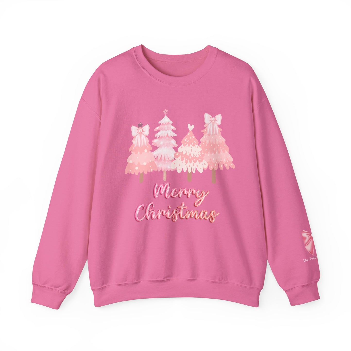 Pink Merry Christmas Trees Sweatshirt