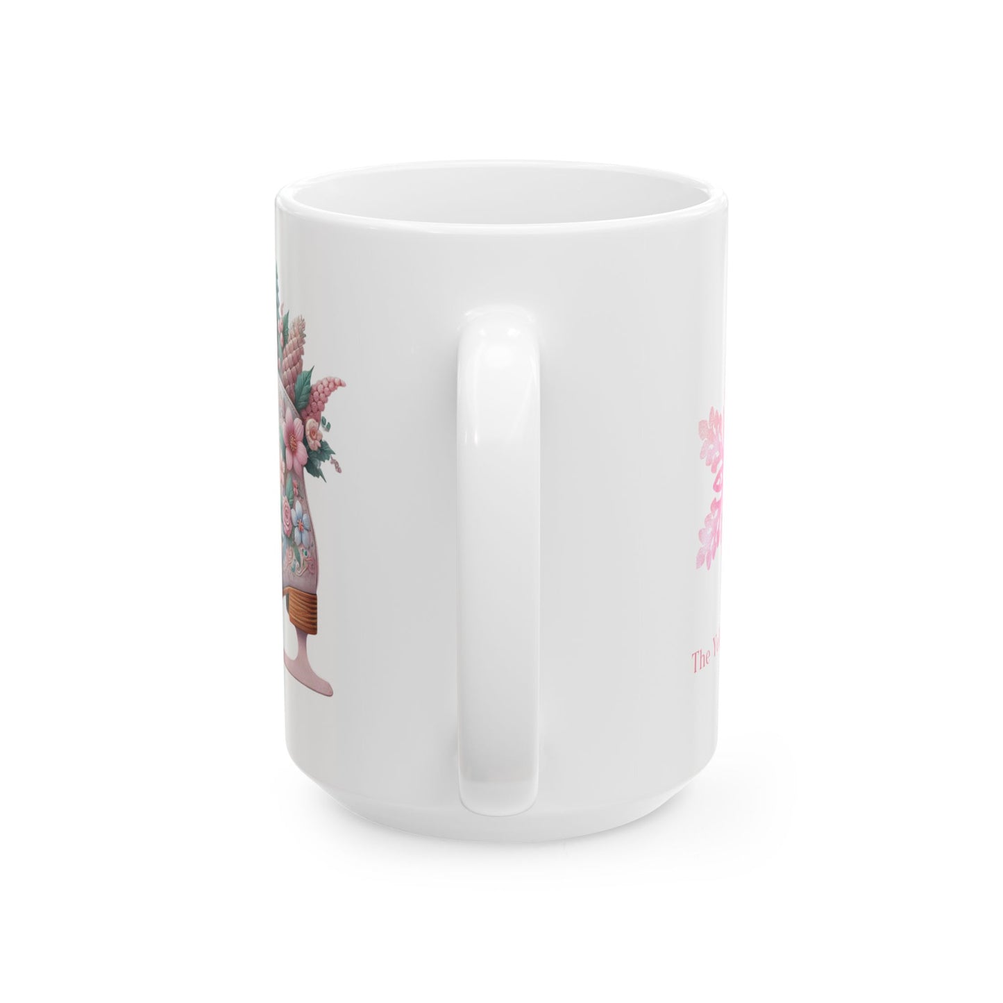 ❄️ Floral Ice Skate Mug – Festive Ceramic Mug, 11oz/15oz