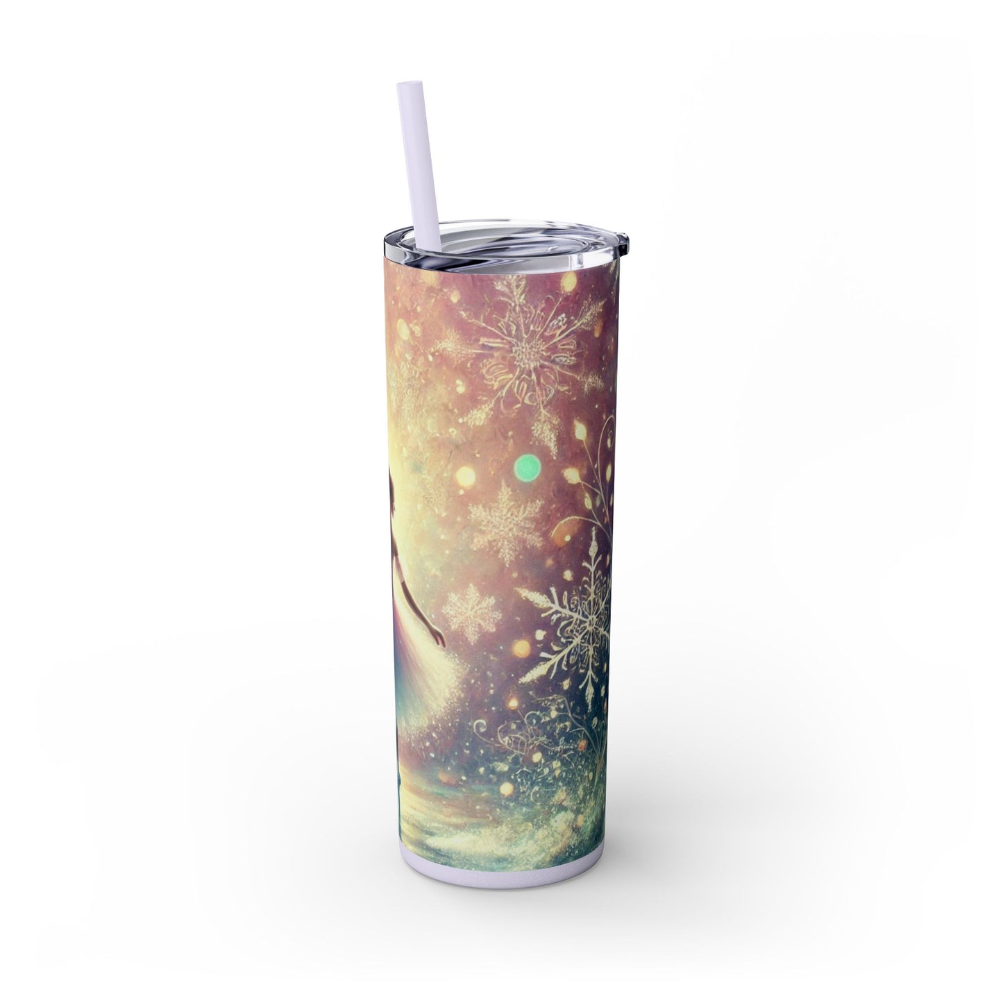 Winter Wonderland Ballerina 20oz Skinny Glossy Tumbler