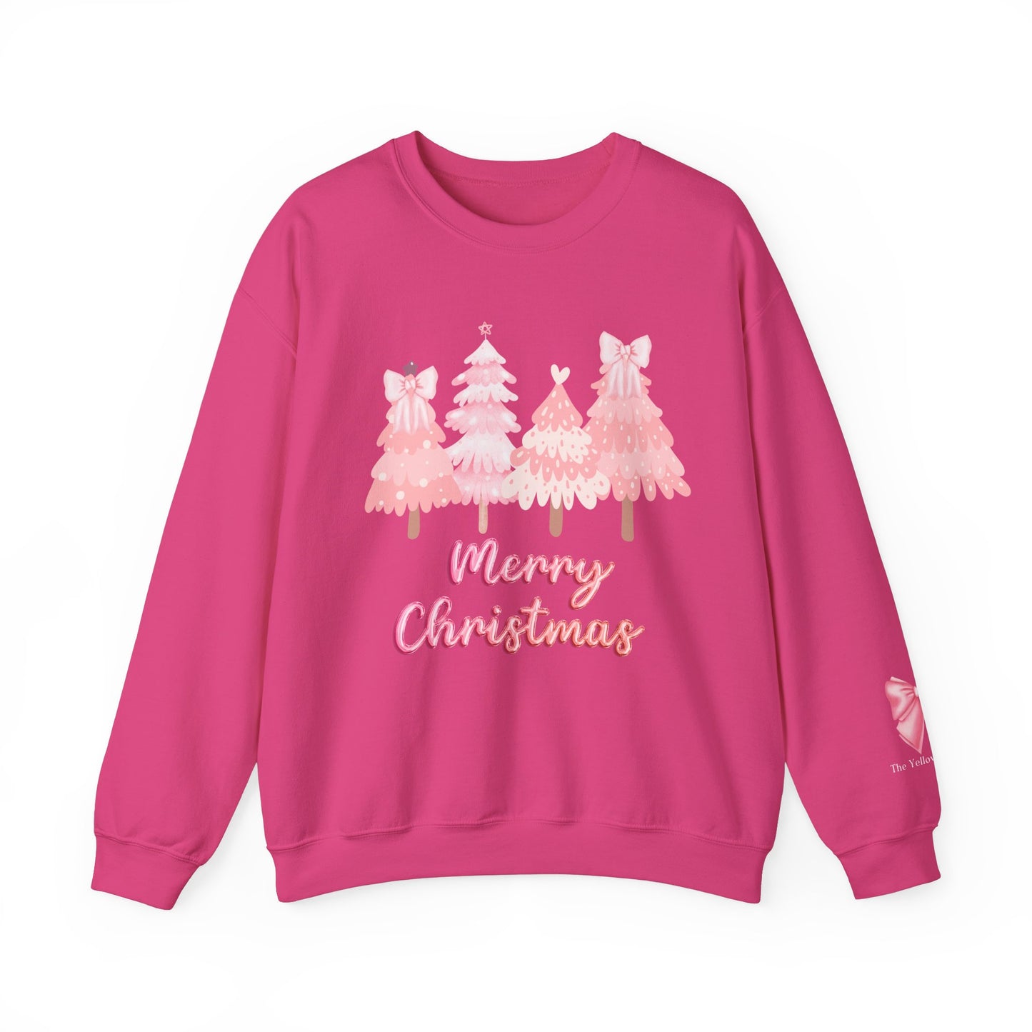 Pink Merry Christmas Trees Sweatshirt