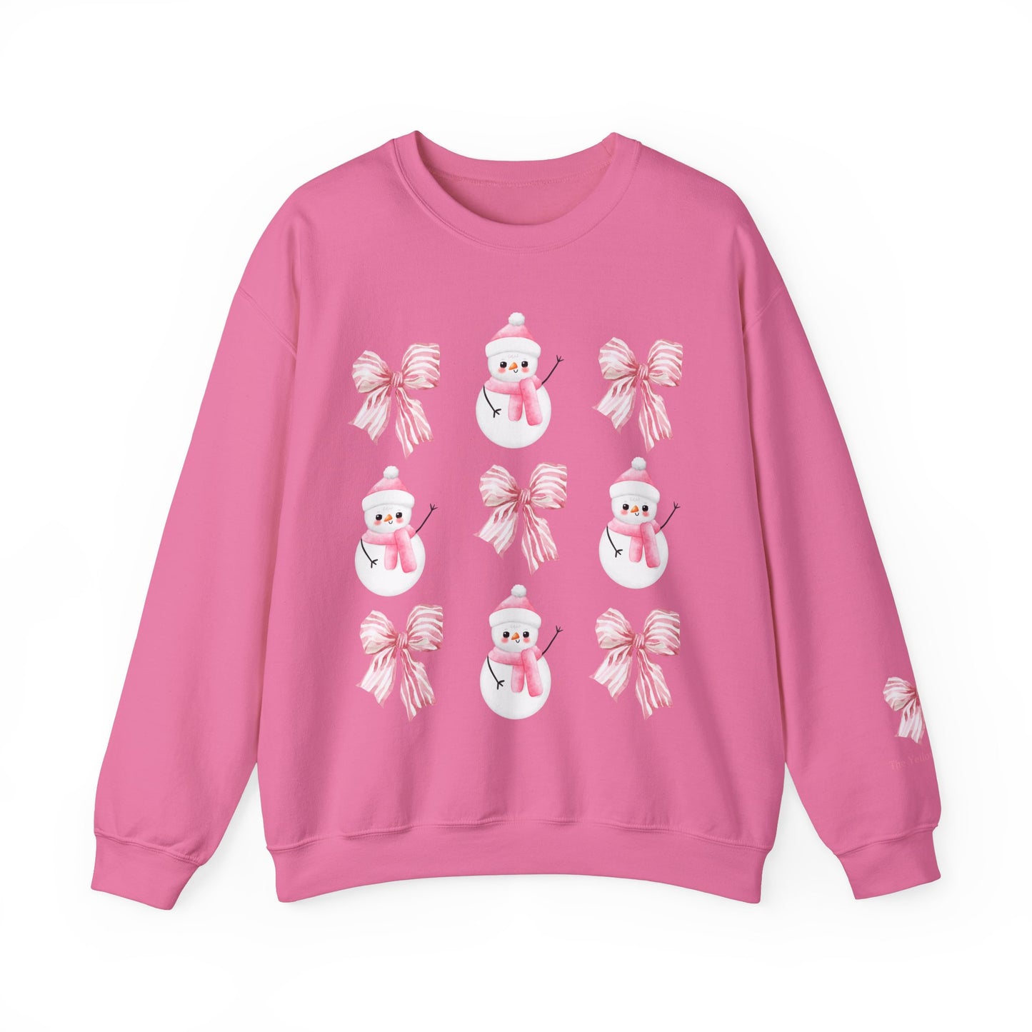 Christmas Coquette Bows and Snowmen Sweatshirt