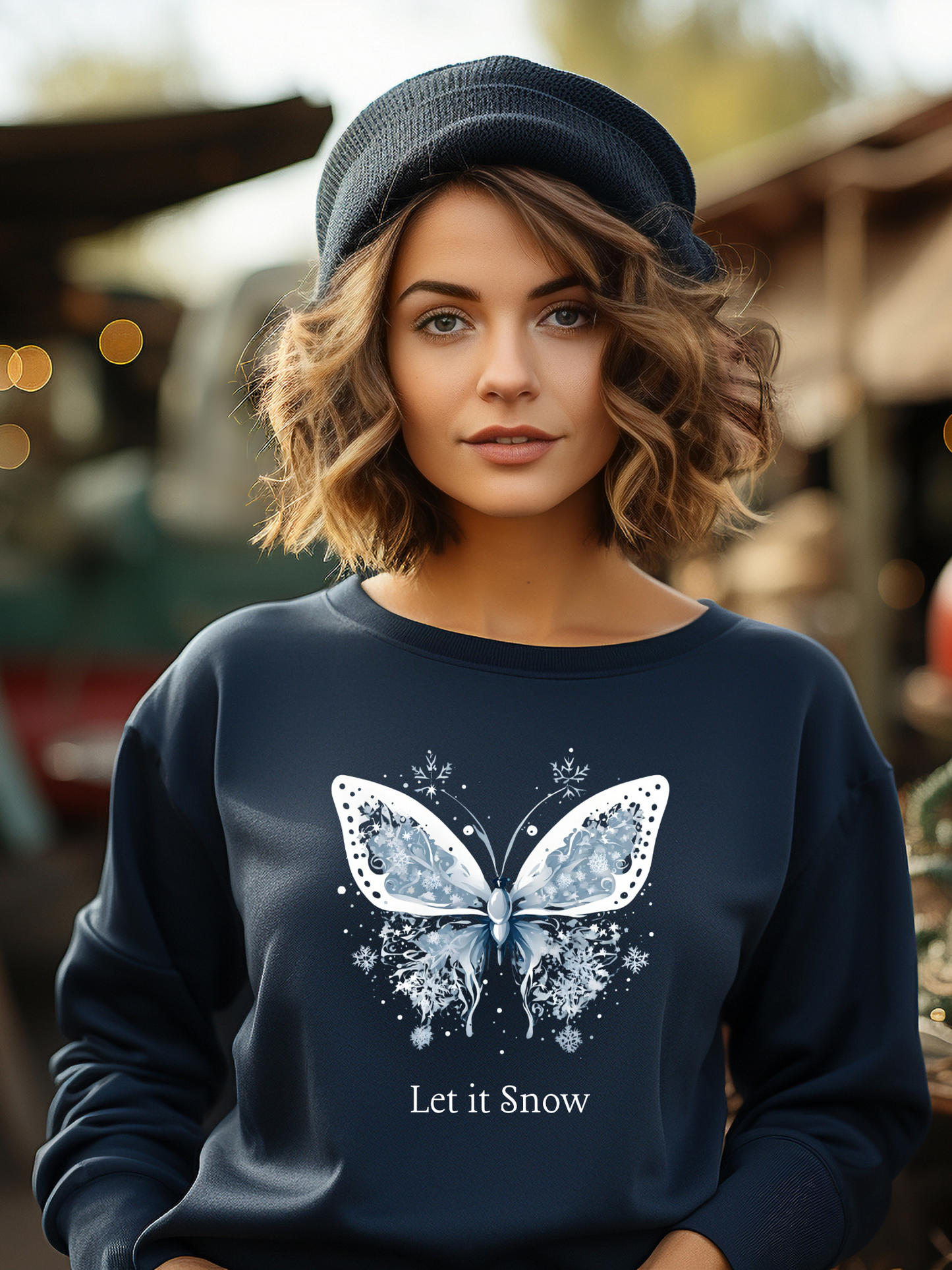 Let it Snow Butterfly Sweatshirt