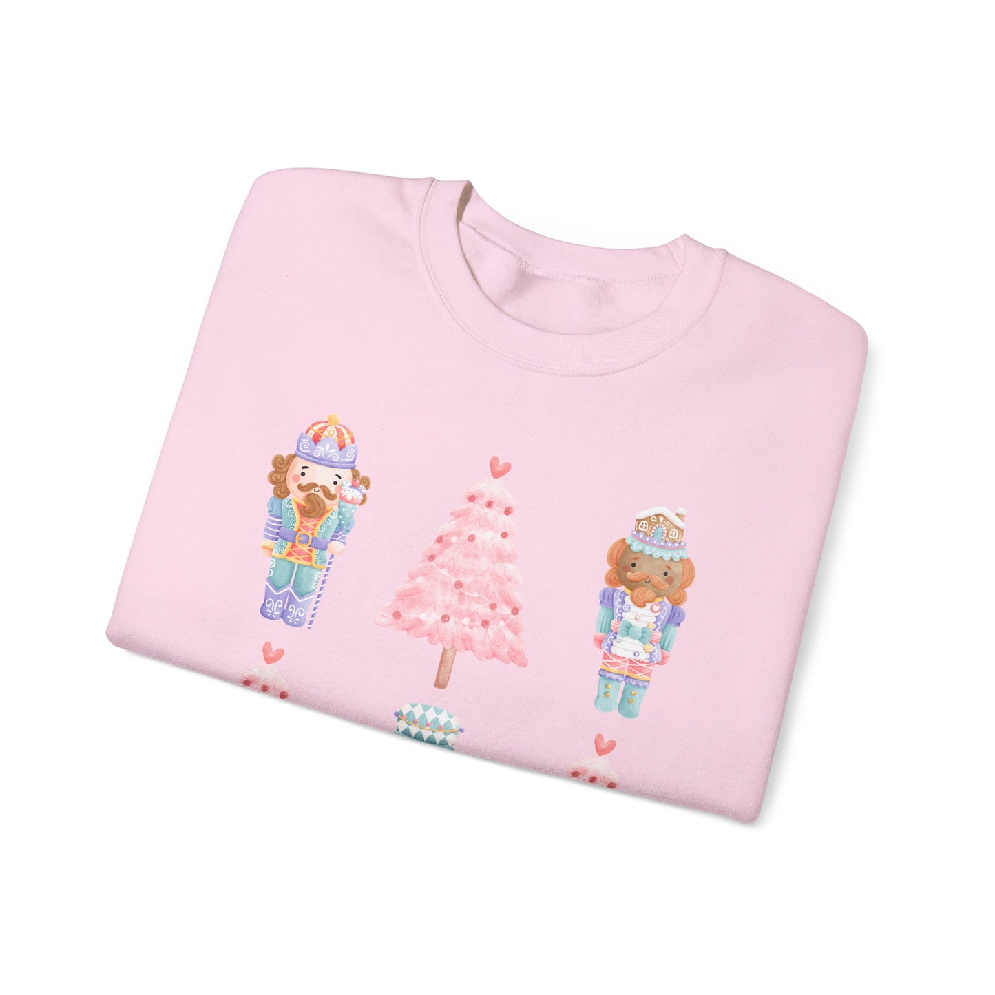 Pink Nutcracker & Coquette Christmas Tree Sweatshirt