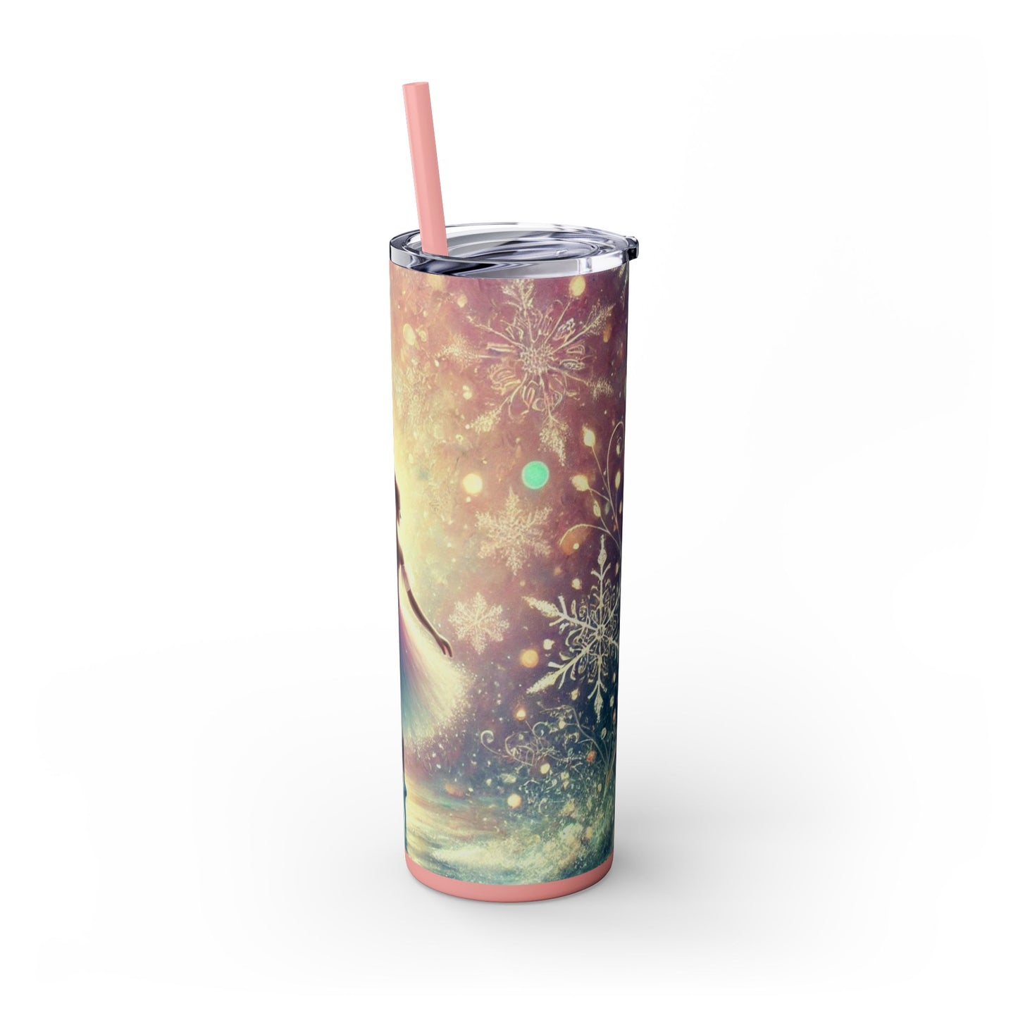 Winter Wonderland Ballerina 20oz Skinny Glossy Tumbler