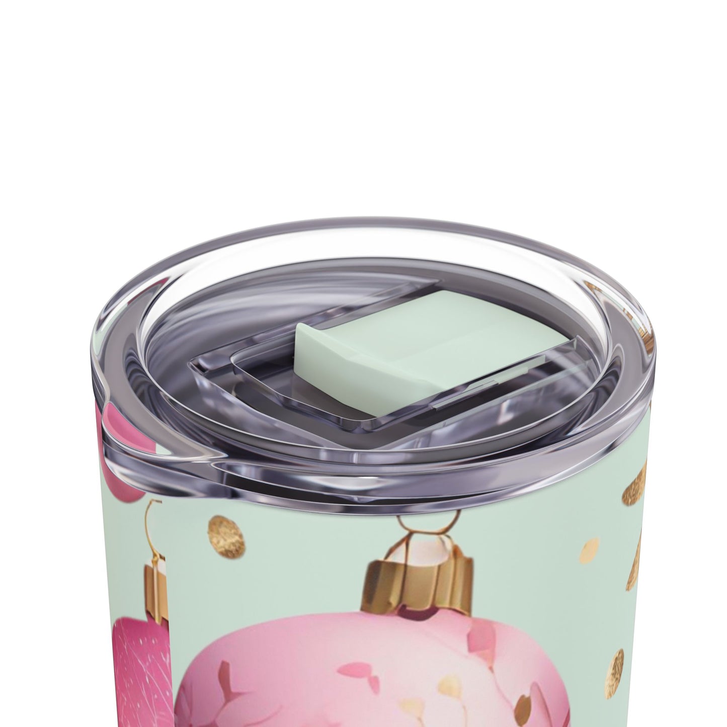 Cute Christmas Ornament Skinny Tumbler – 20oz Matte Skinny Tumbler  Dusty Rose, Dusty Blue, Sea Glass