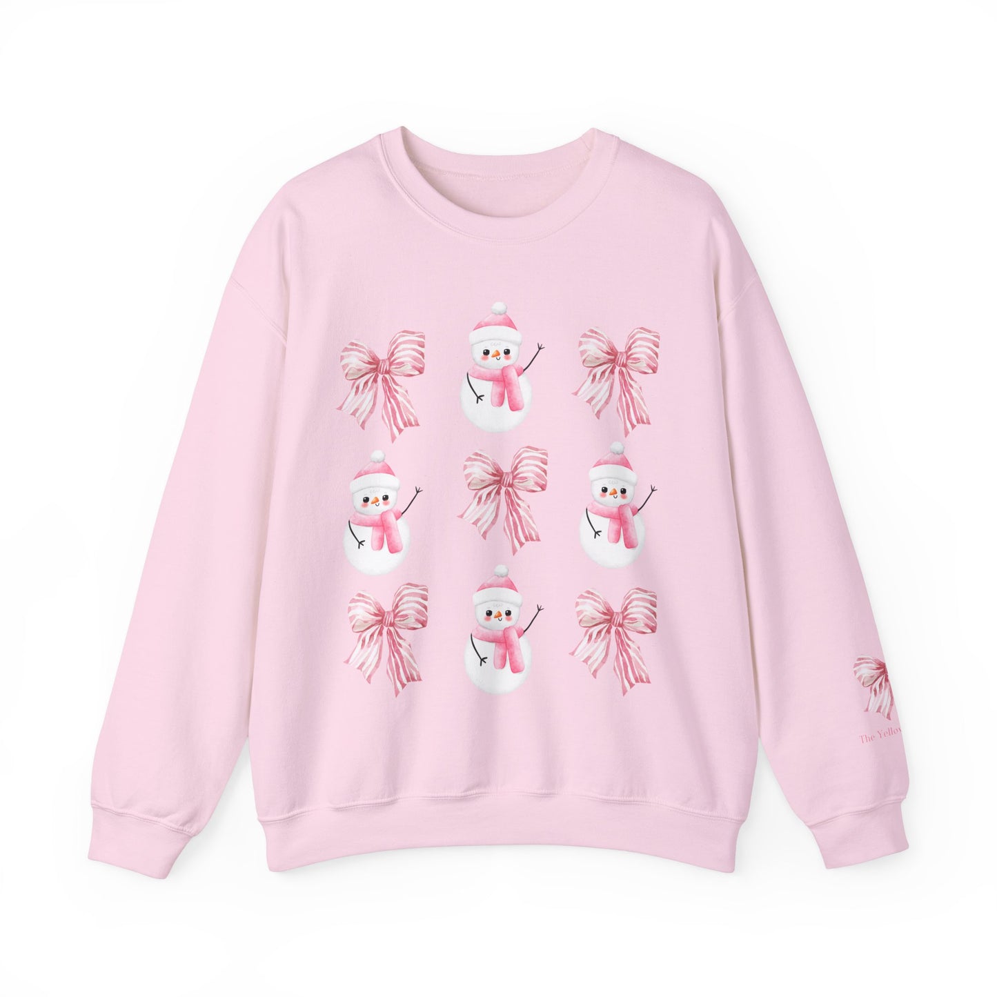 Christmas Coquette Bows and Snowmen Sweatshirt