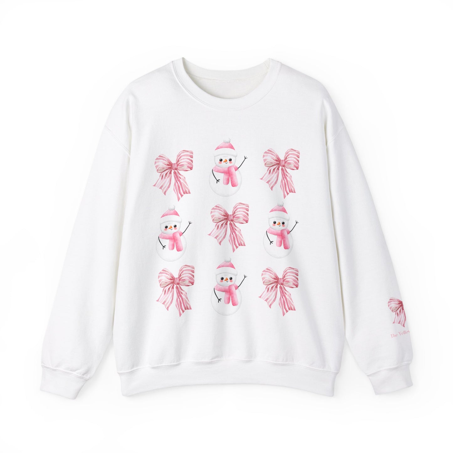 Christmas Coquette Bows and Snowmen Sweatshirt