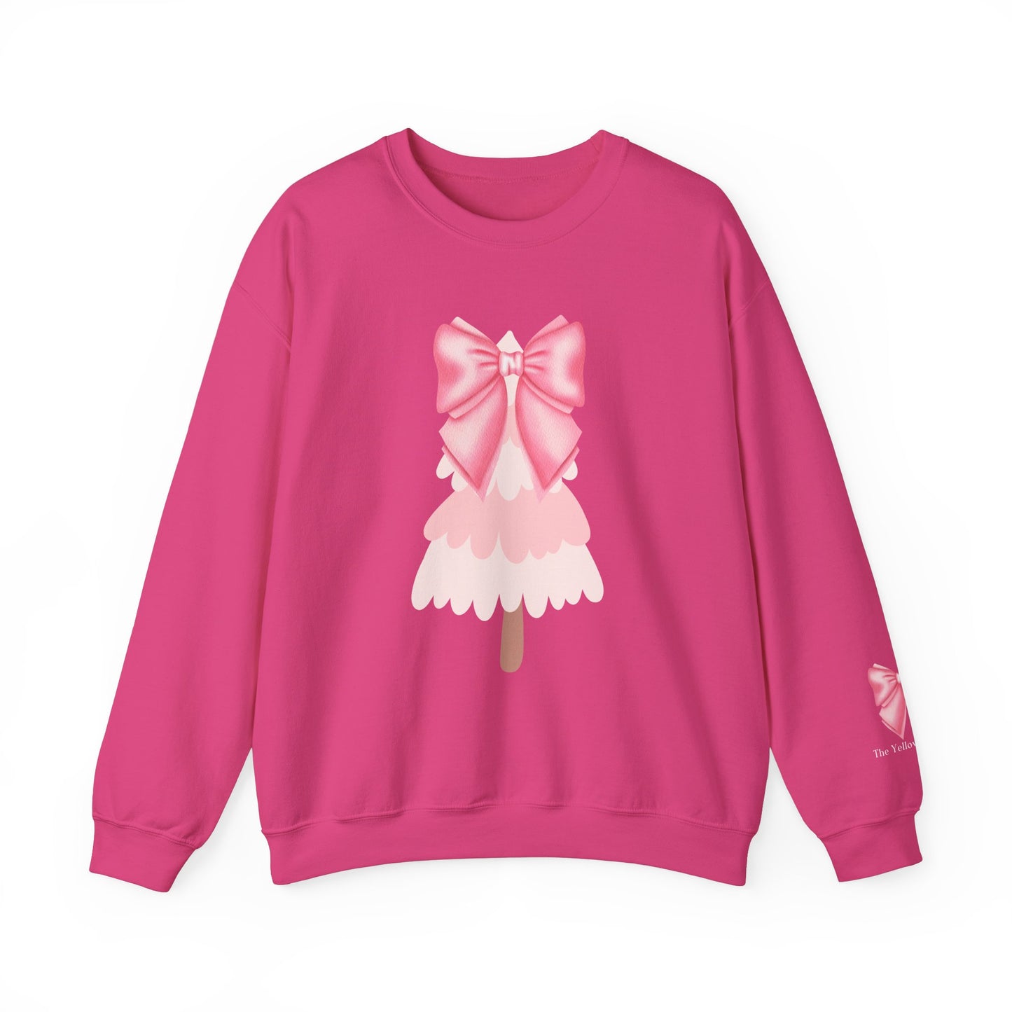 🎀 Coquette Pink Christmas Tree Sweatshirt – Soft & Cozy Holiday Style ❄️🎄✨