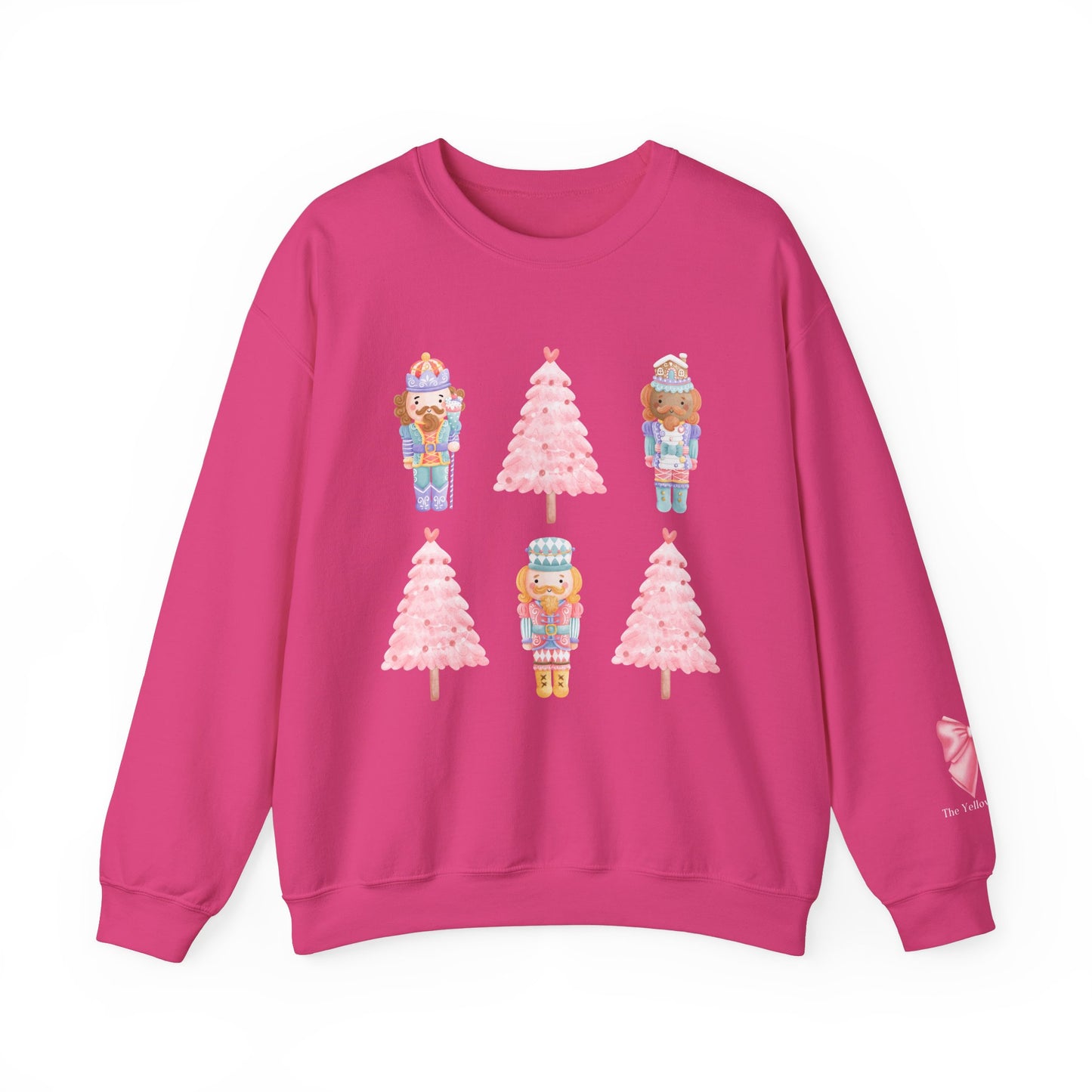 Pink Nutcracker & Coquette Christmas Tree Sweatshirt