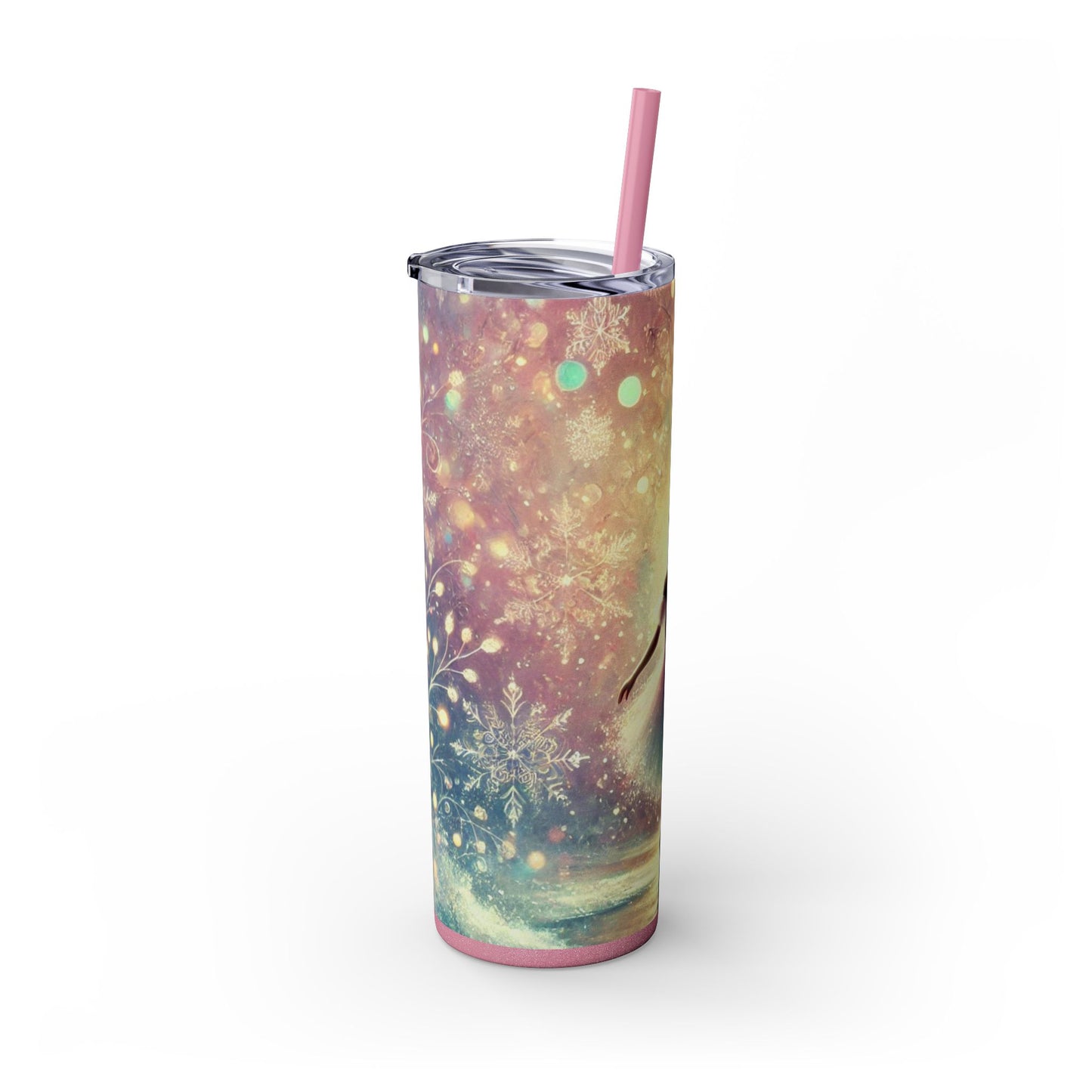 Winter Wonderland Ballerina 20oz Skinny Glossy Tumbler