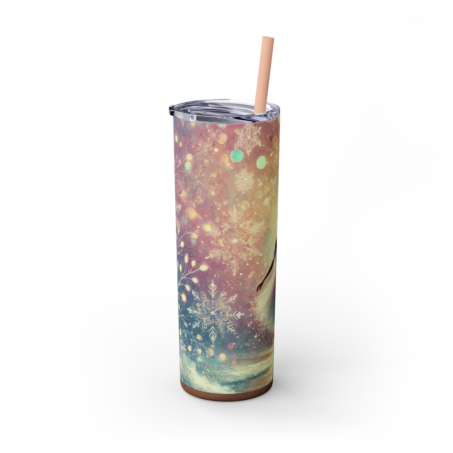 Winter Wonderland Ballerina 20oz Skinny Glossy Tumbler