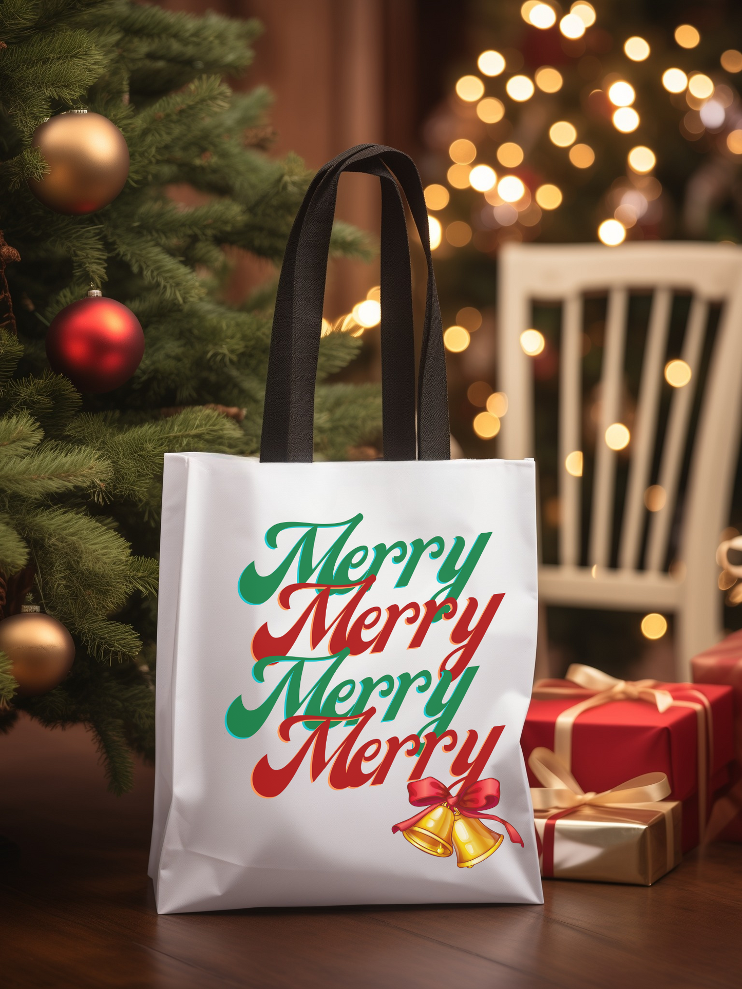 Merry Merry Merry Christmas Tote Bag
