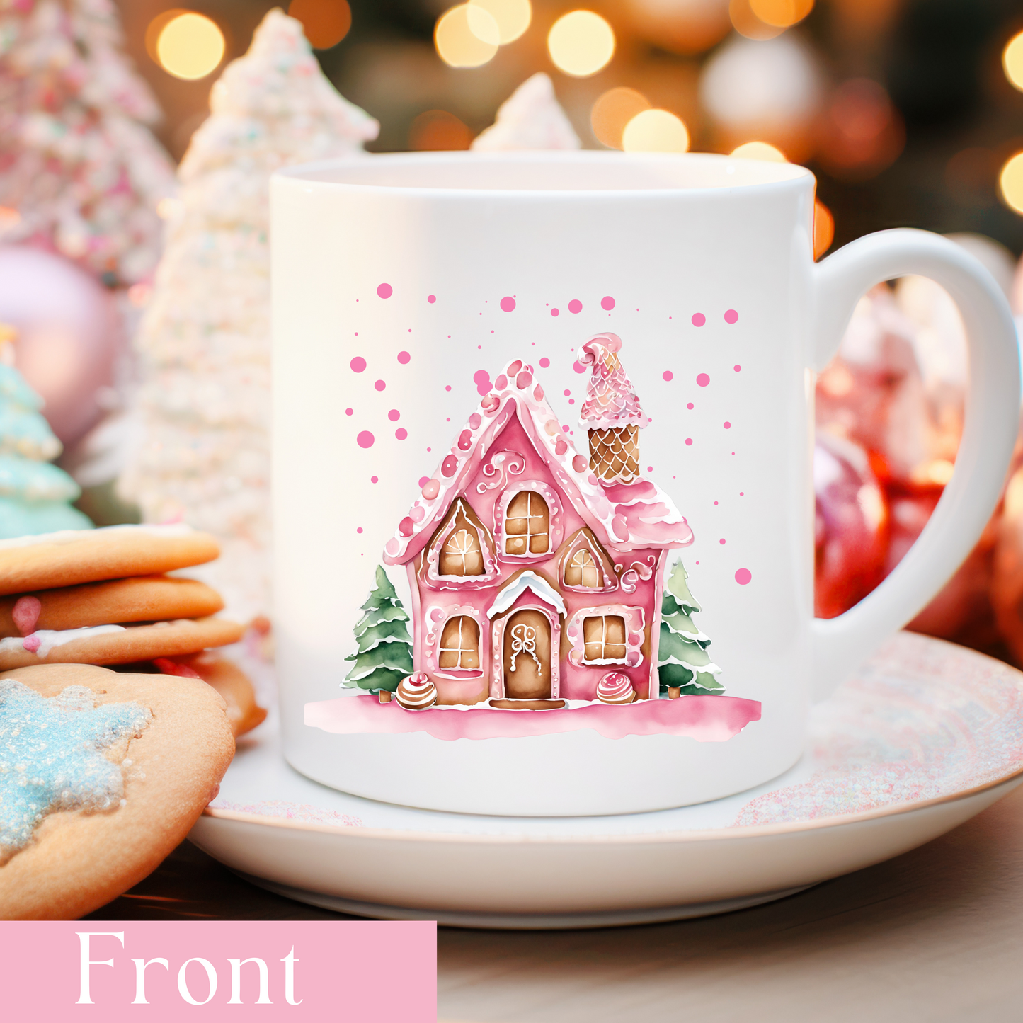 🏠 Gingerbread House Mug – Festive Ceramic Coffee Cup ☕🎄11oz/15oz