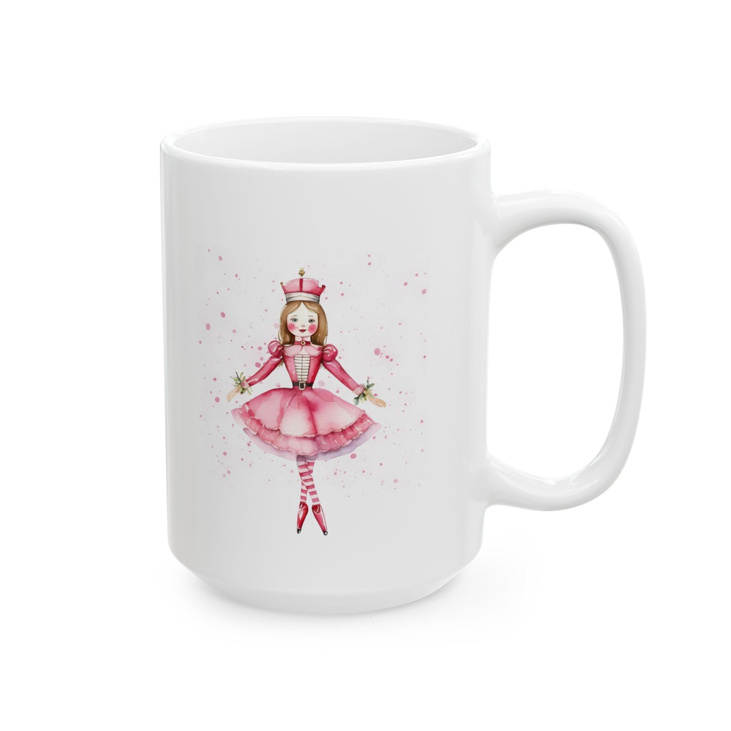 Christmas Ballerina Mug – Elegant Ceramic Coffee Cup