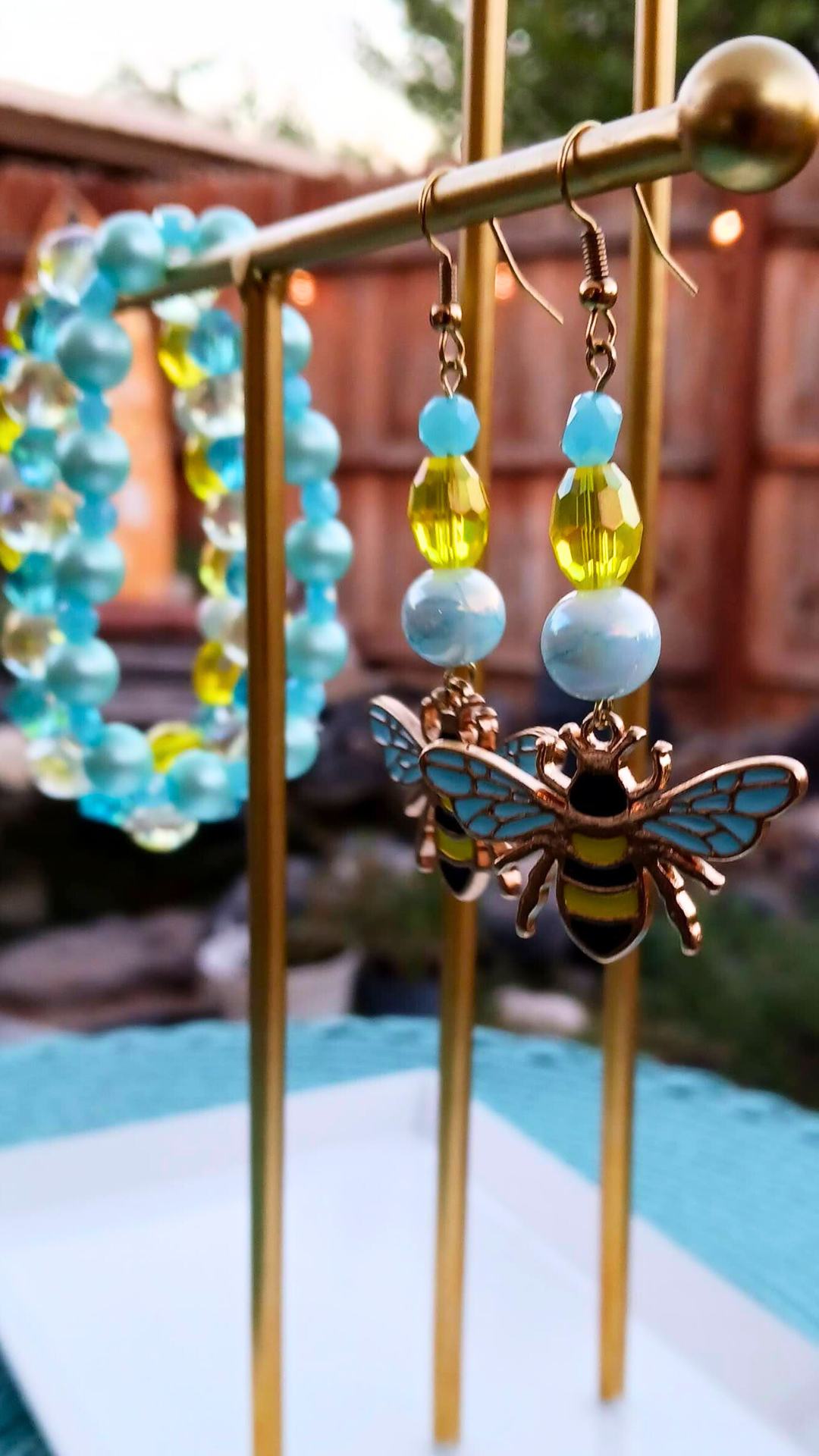 Garden Bumble Bee Earrings