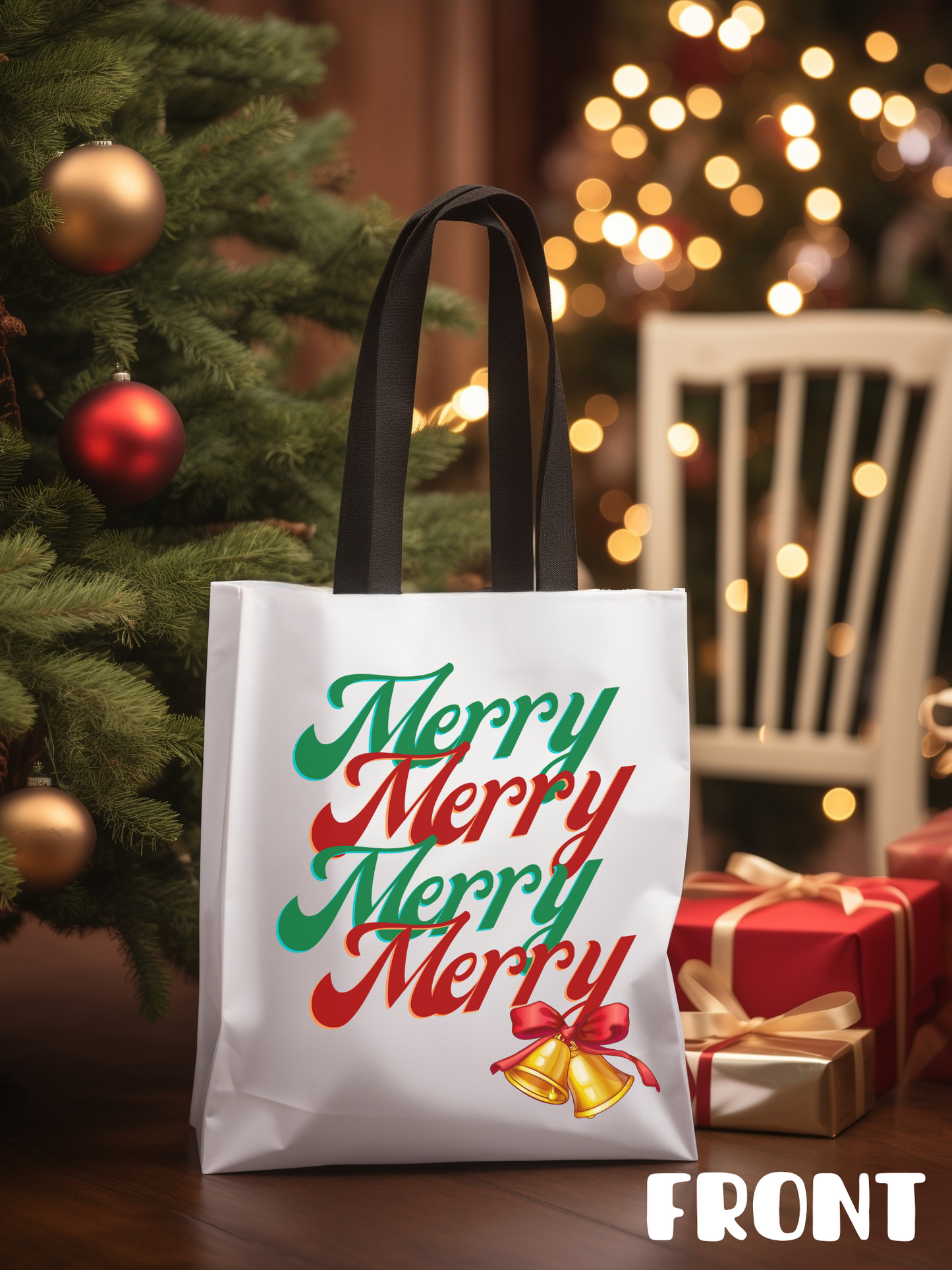 Merry Merry Merry Christmas Tote Bag