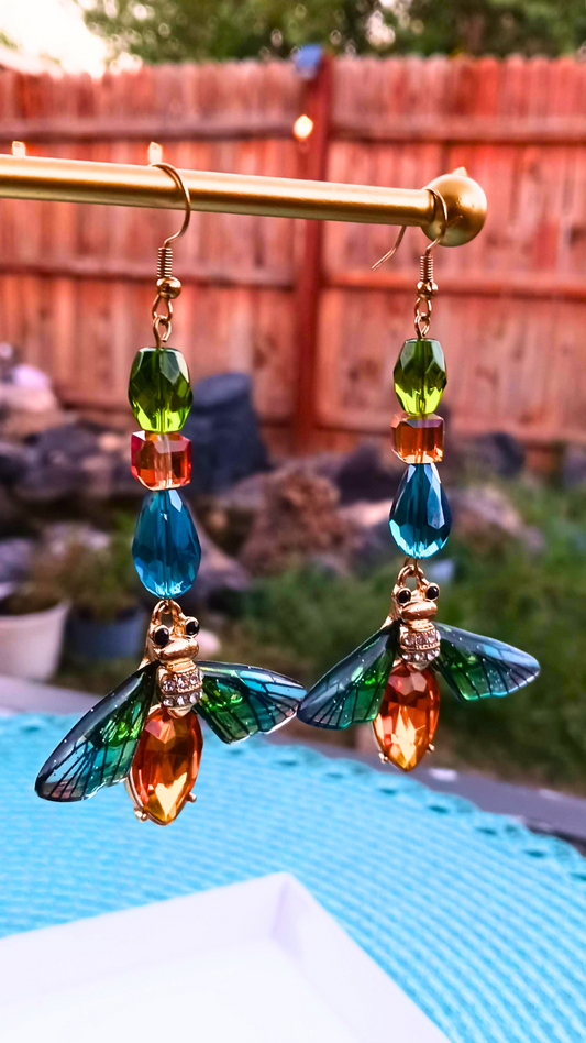 Garden Bee Earrings