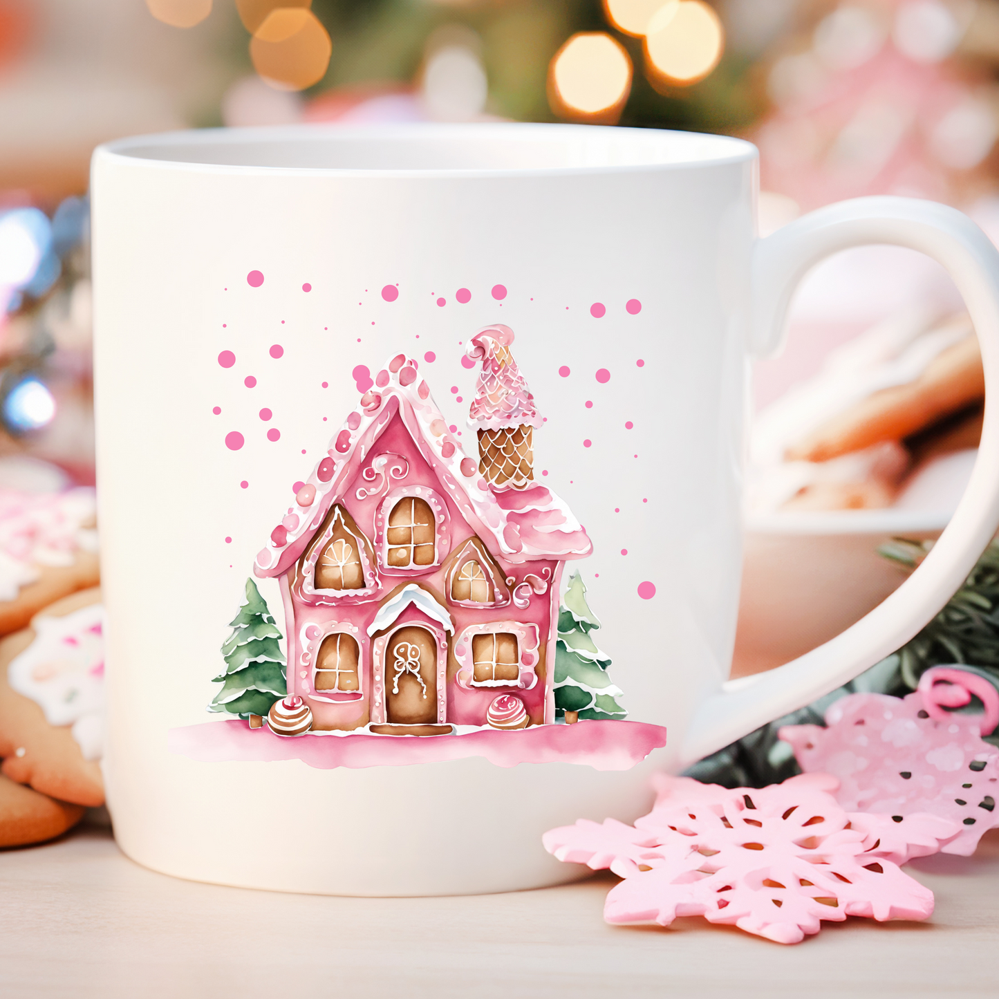 🏠 Gingerbread House Mug – Festive Ceramic Coffee Cup ☕🎄11oz/15oz