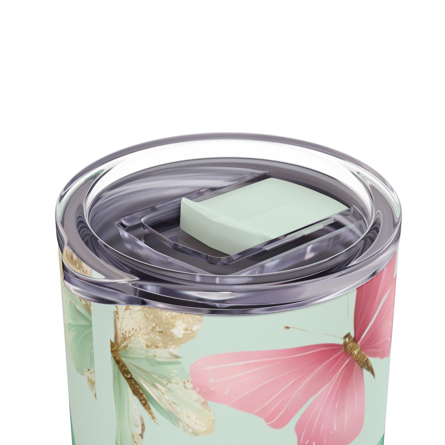 Butterfly Dreams Skinny Tumbler – 20oz Matte Skinny Tumbler  Dusty Rose, Dusty Blue, Sea Glass