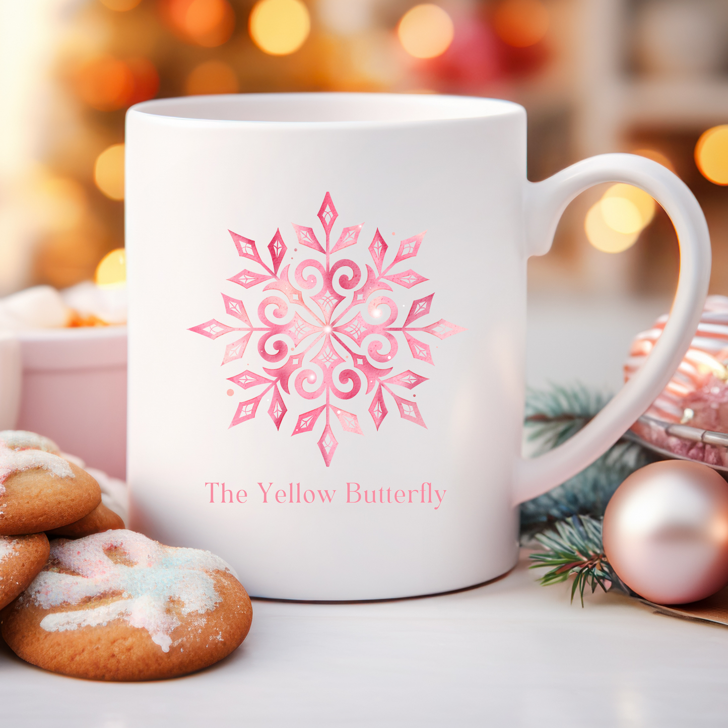 Christmas Ballerina Mug – Elegant Ceramic Coffee Cup