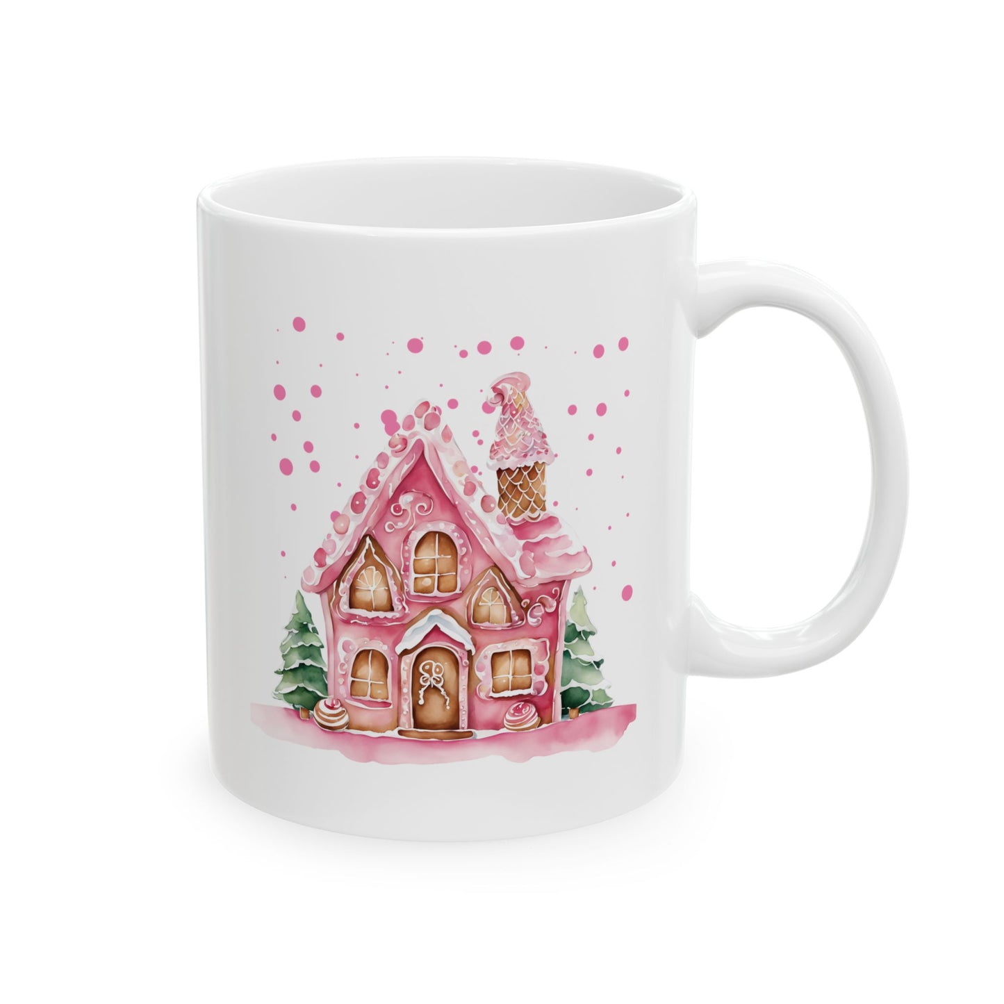 🏠 Gingerbread House Mug – Festive Ceramic Coffee Cup ☕🎄11oz/15oz