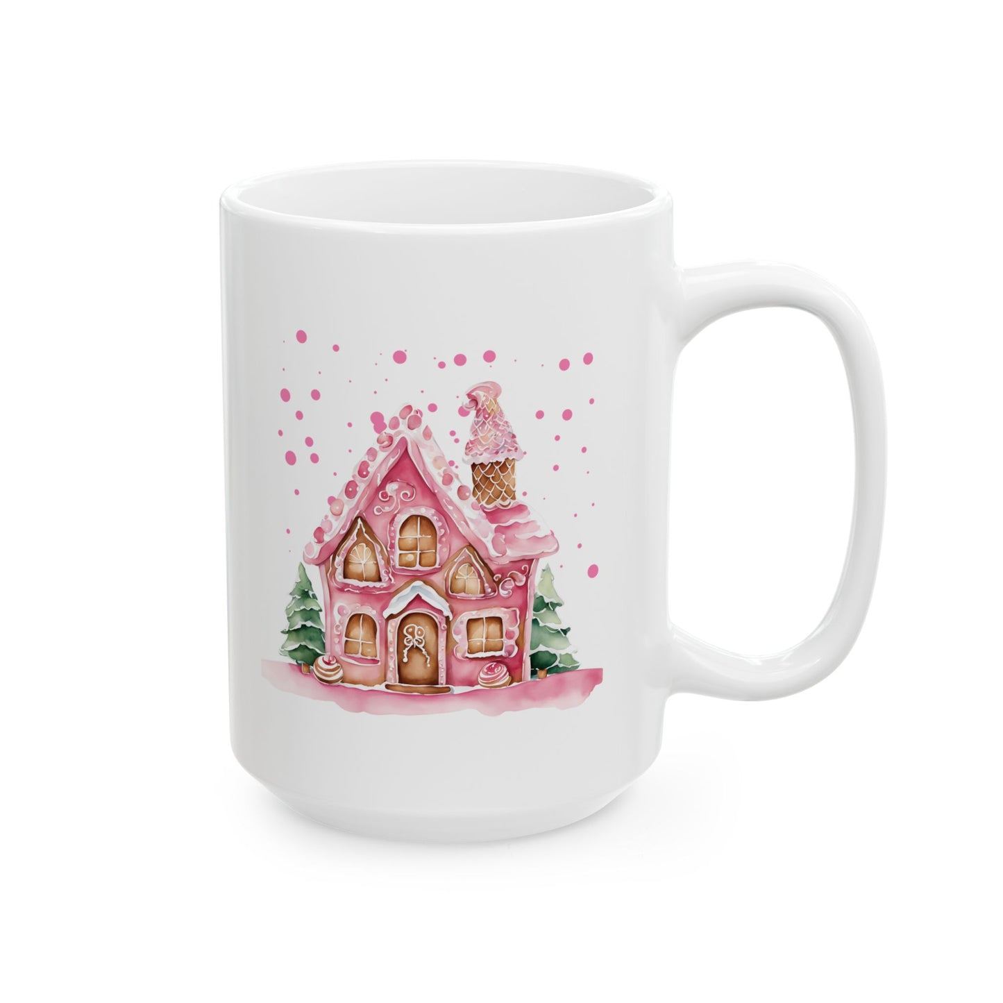 🏠 Gingerbread House Mug – Festive Ceramic Coffee Cup ☕🎄11oz/15oz