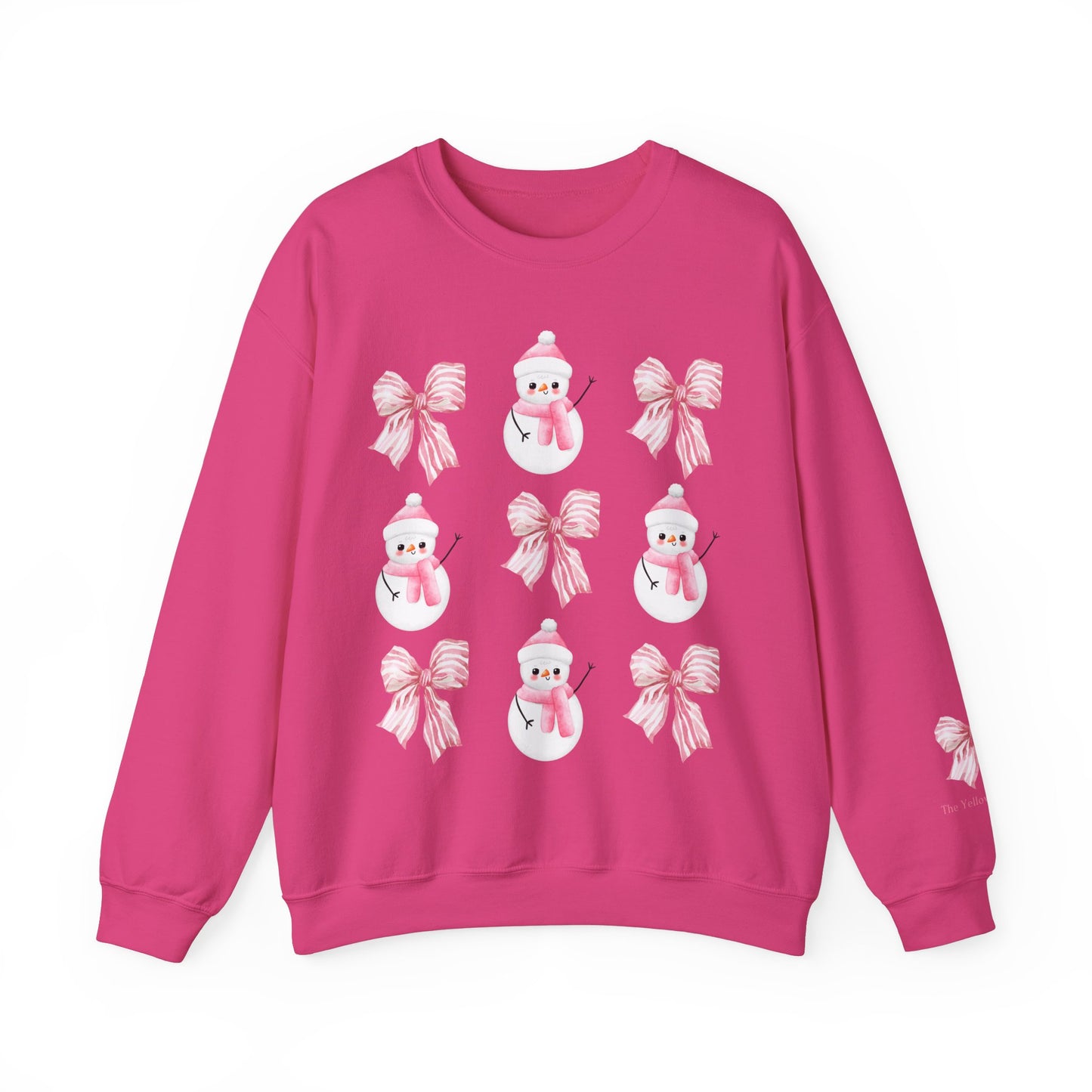 Christmas Coquette Bows and Snowmen Sweatshirt