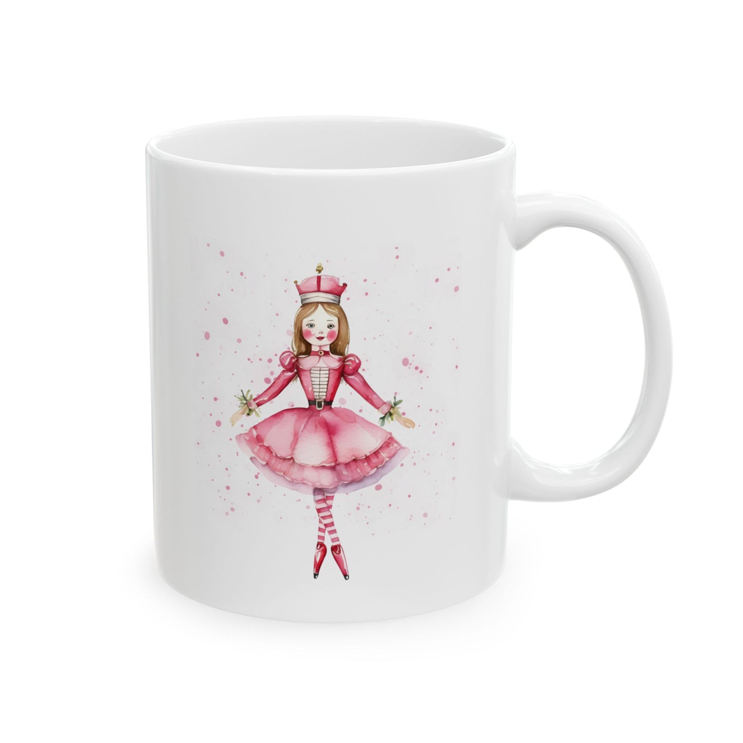 Christmas Ballerina Mug – Elegant Ceramic Coffee Cup