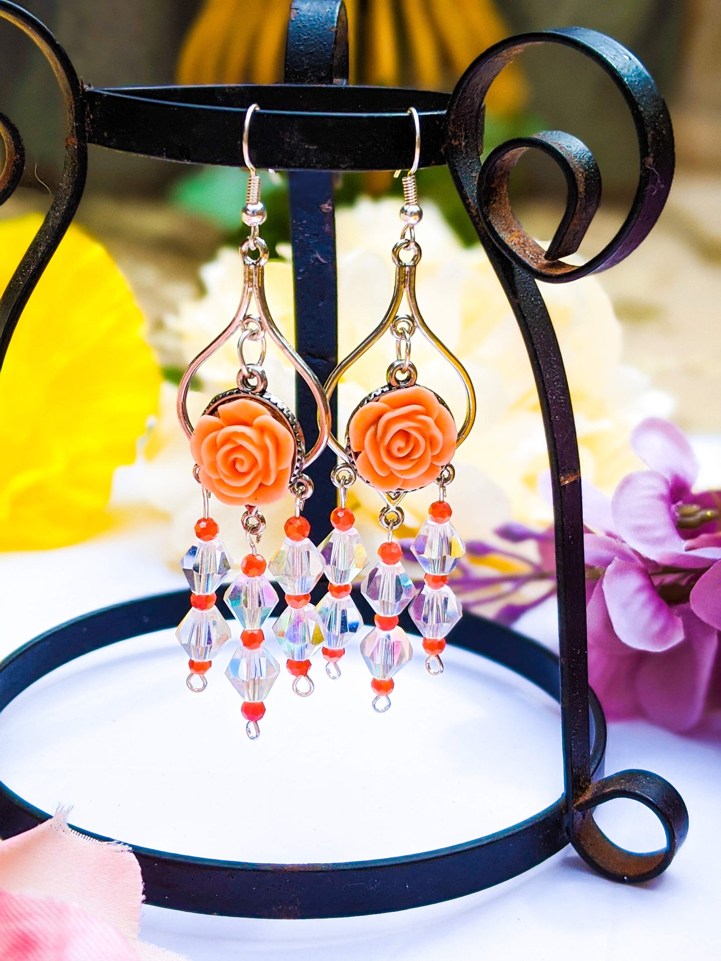 Springtime Roses ( Coral Tangerine )