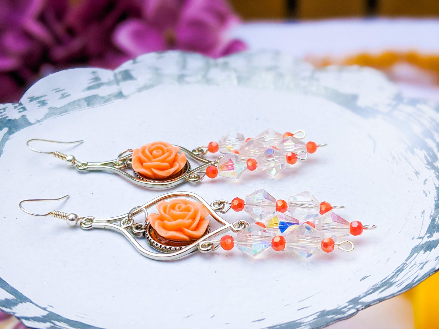 Springtime Roses ( Coral Tangerine )