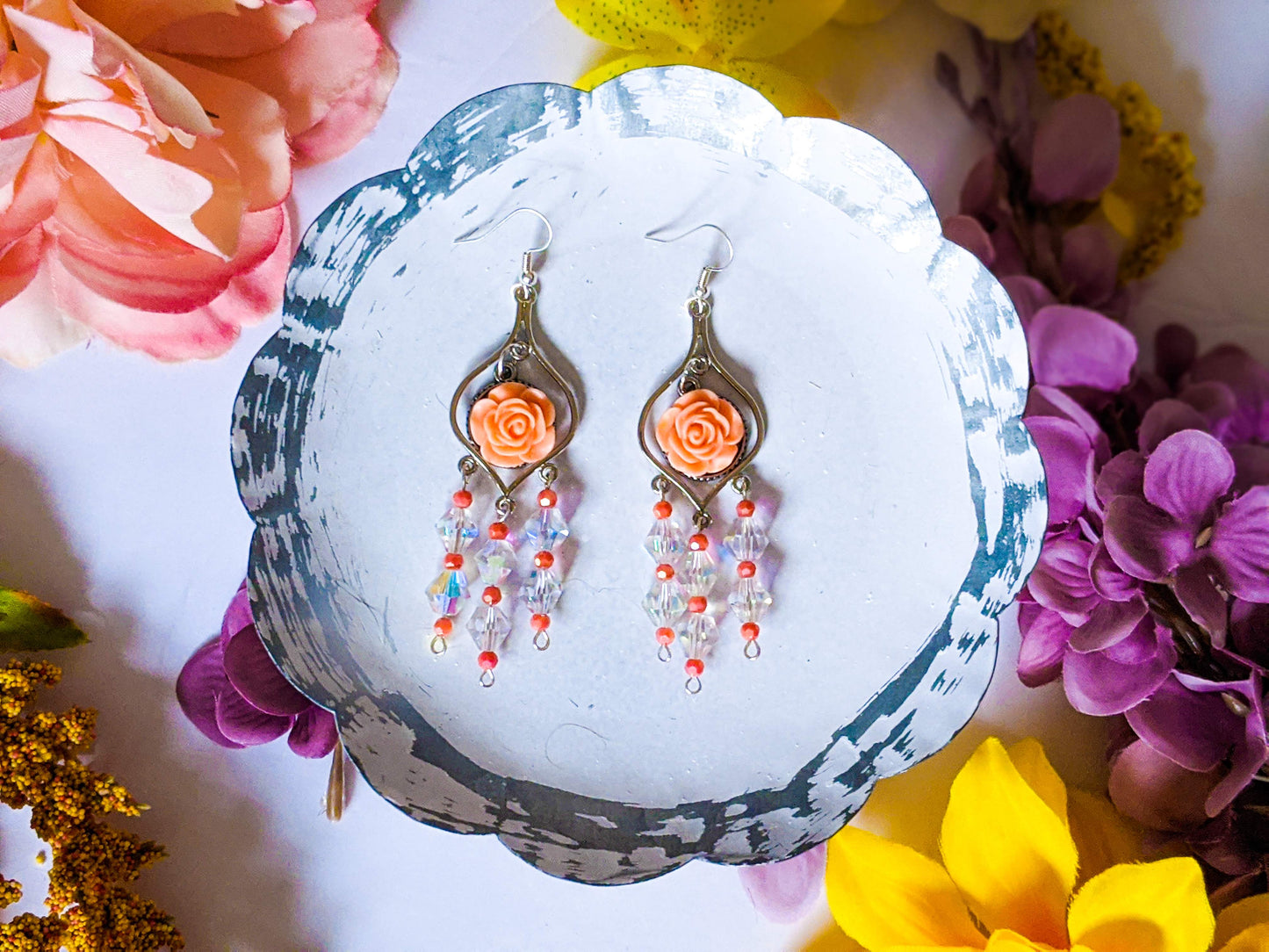 Springtime Roses ( Coral Tangerine )