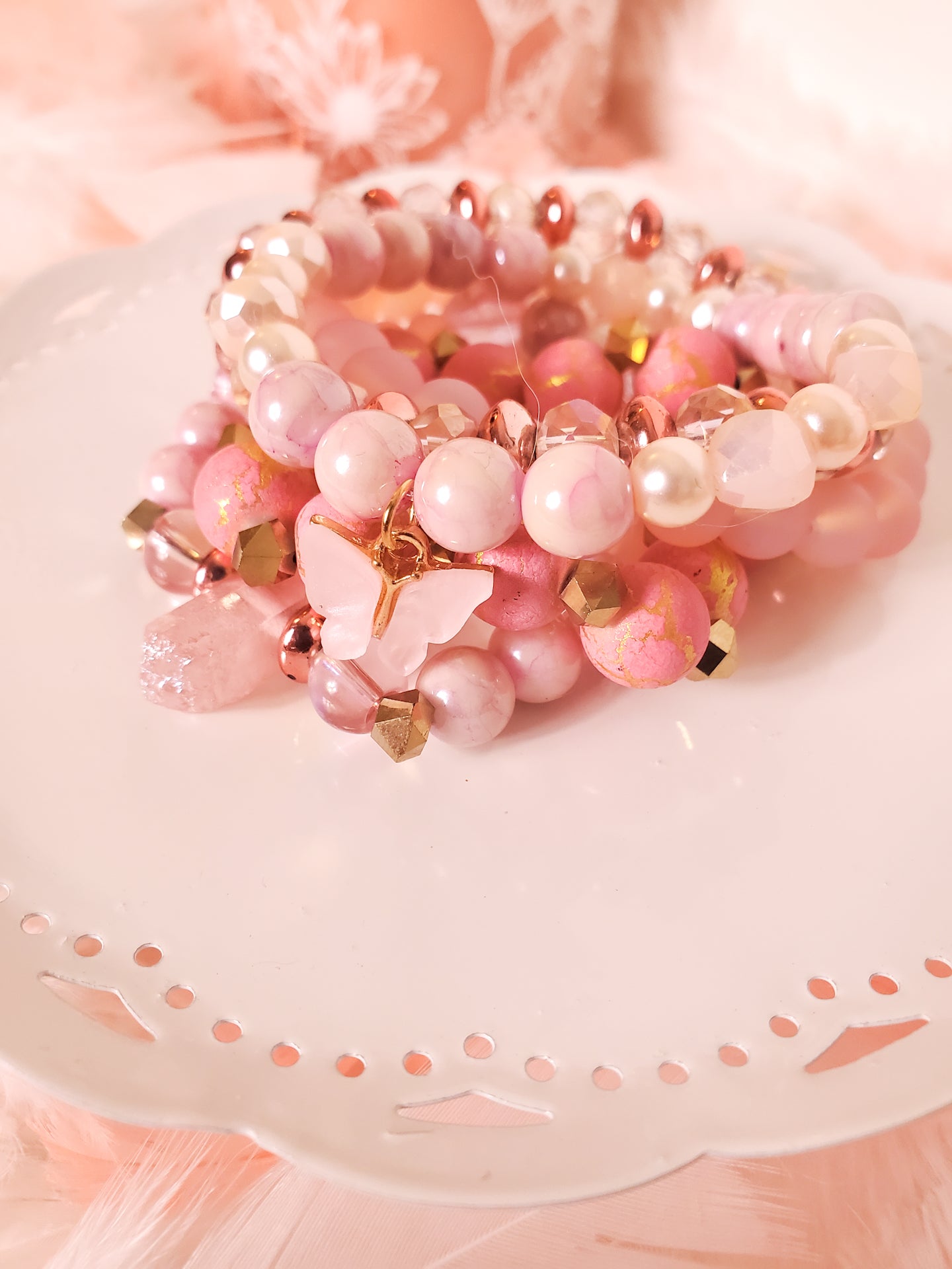 Pretty Pastel Bracelet Set - TARINA TARANTINO