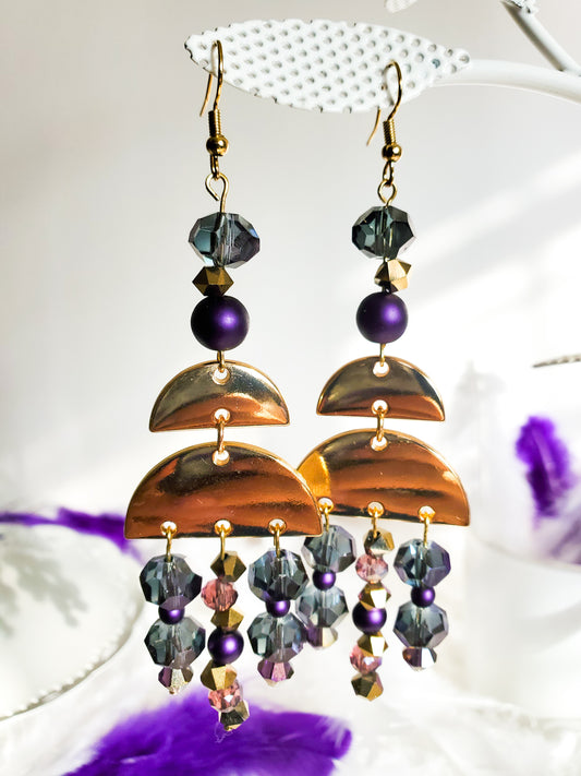 Purple Posh Earrings